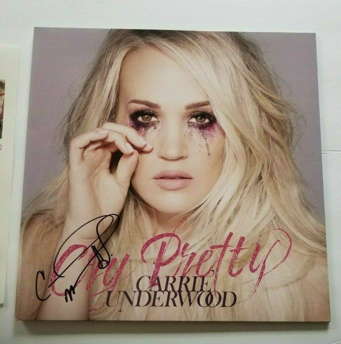 Carrie Underwood Autographed Signed Autographed Cry Pretty Vinyl Album Full Letter JSA Cert