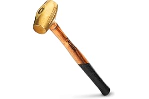 ABC Hammers ABC5BW Brass Hammer with 15-Inch Wood Handle, 5-Pound