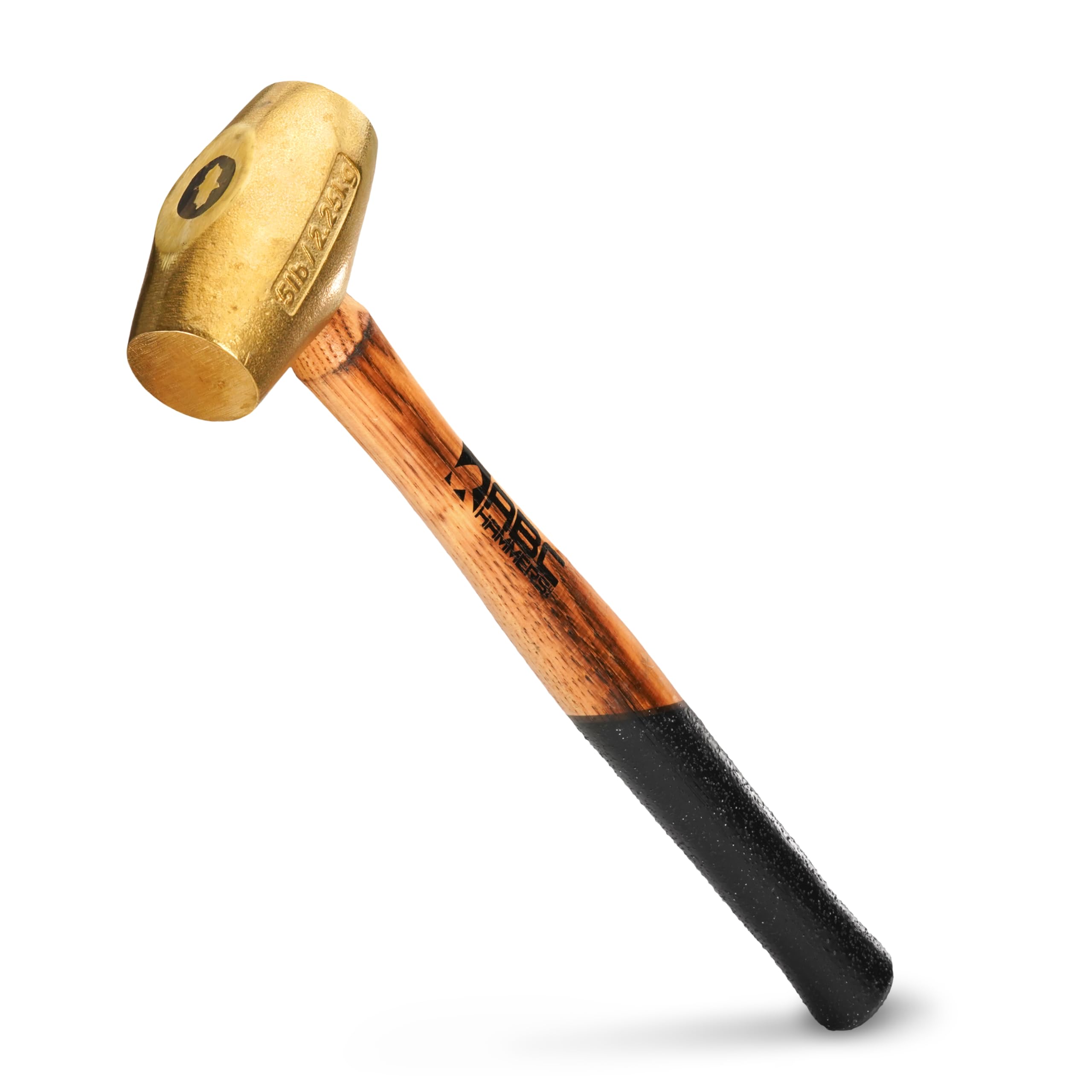 ABC Hammers ABC5BW Brass Hammer with 15-Inch Wood Handle, 5-Pound
