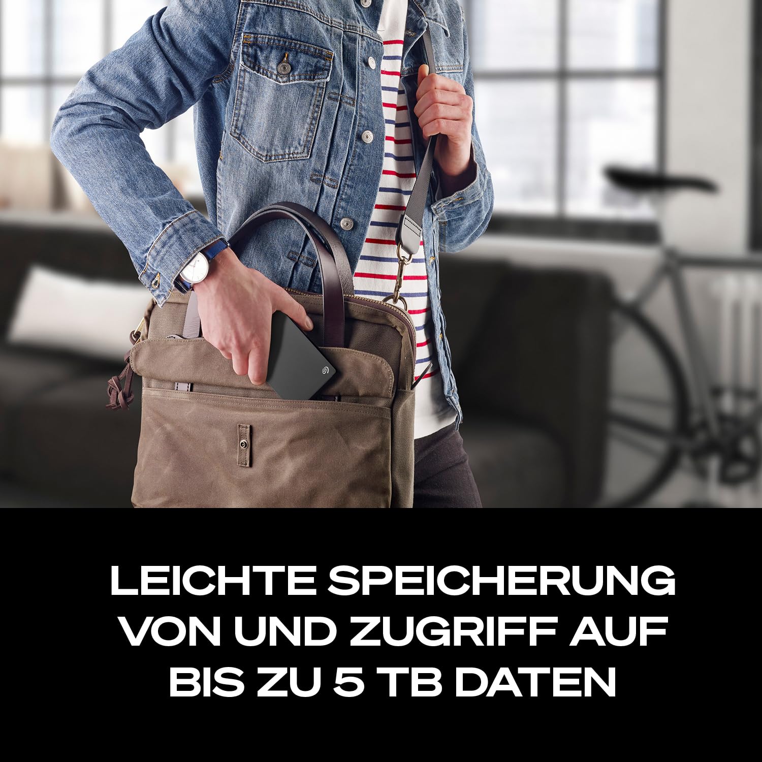 Seagate Portable Drive 5TB tragbare externe Festplatte, 2.5 Zoll, USB 3.0, inkl. Datenrettungsdienst (STGX5000400) 5