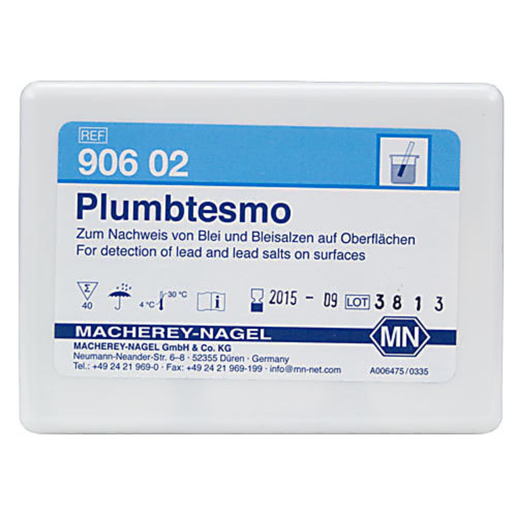 Macherey-Nagel, 90602, Plumbtesmo, Box of 40 Pieces