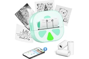 Sticker Printer, PrintPods Mini Printer Bluetooth Portable Thermal Sticker Maker Machine, Print Pod, Mini Thermal Inkless Blu