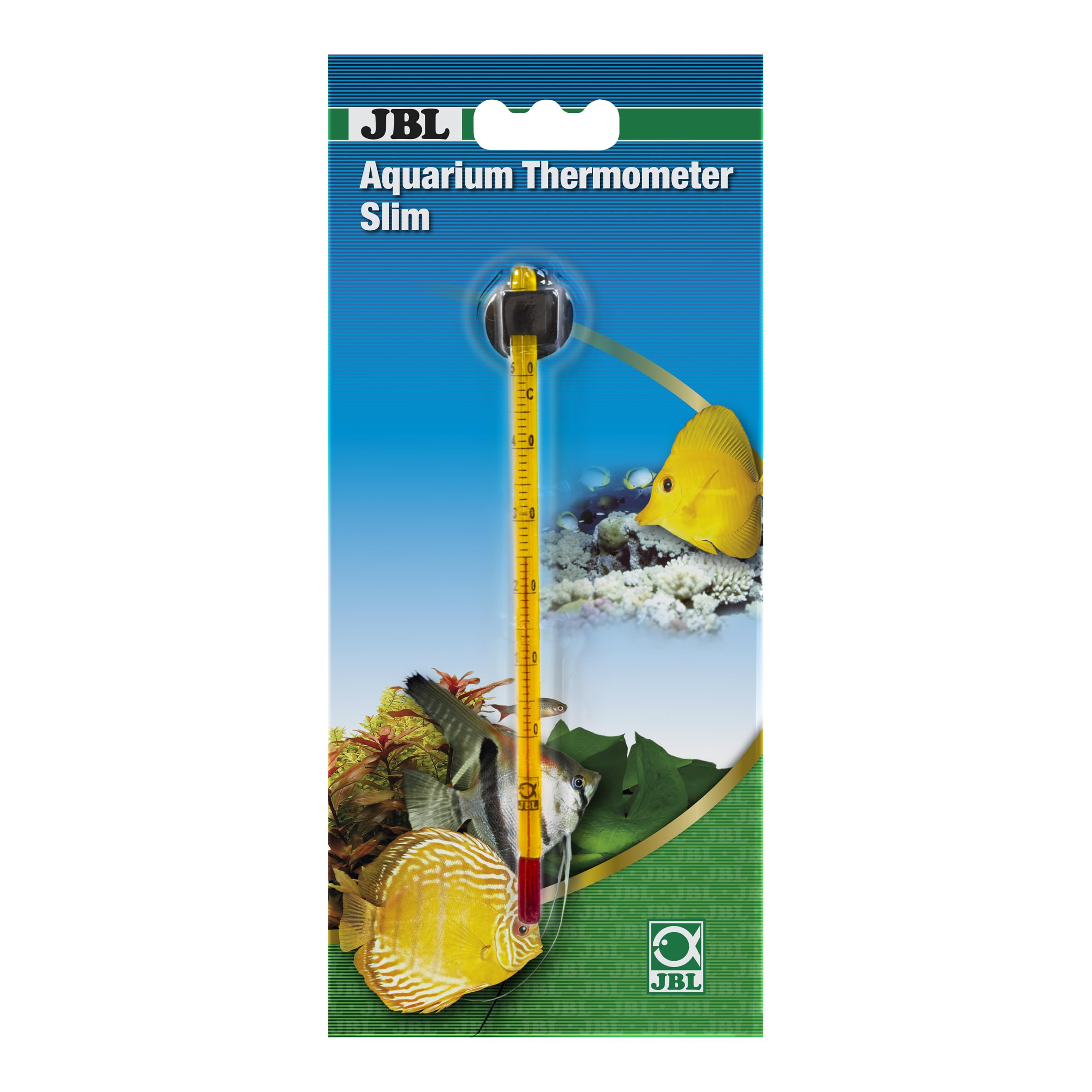 JBL Aquarium Thermometer Premium, Slim glass precision thermometer