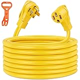 Kohree 50Amp RV/EV Extension Cord 30FT, NEMA 14-50P to 14-50R RV Power Cord 50A, Heavy Duty 6/3+8/1 Gauge STW Wire W/Cord Org