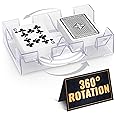 360° Rotating Playing Card Holder – Compact Plastic Playing Card Tray for Easy Access for 2 Decks | Organizes Multiple Decks