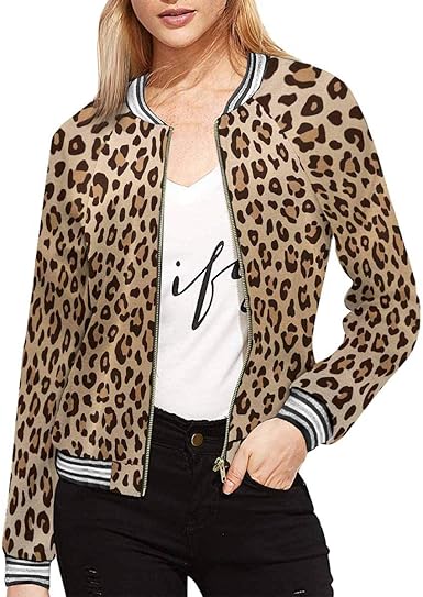 animal print short jacket