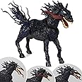 Bemmer 6 inch Height Anime Action Figures Toys, Multiple Replaceable Accessories, Vivid and Realistic ,Jointed Action Figure , Desktop Decoration Ornaments Gifts for Fans (Black horse)