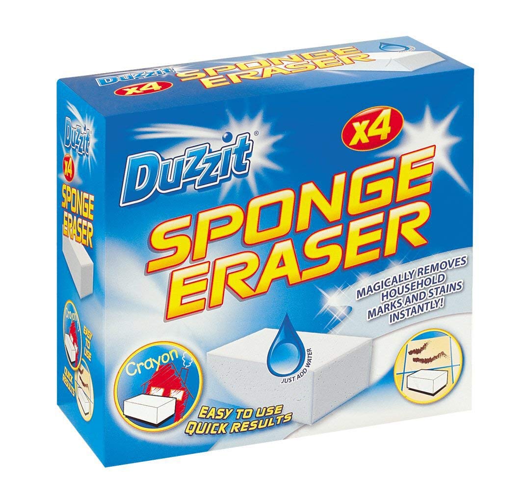 DUZZIT SPONGE ERASER REMOVES HOUSEHOLD