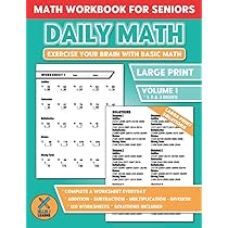 Daily Math - Math Workbook For Seniors: Exercise Your Brain