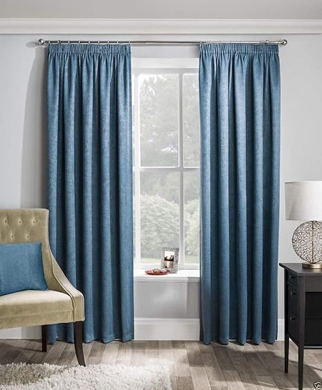 Enhanced Living Curtains Teal 229 X 137 Cm Amazon Co Uk
