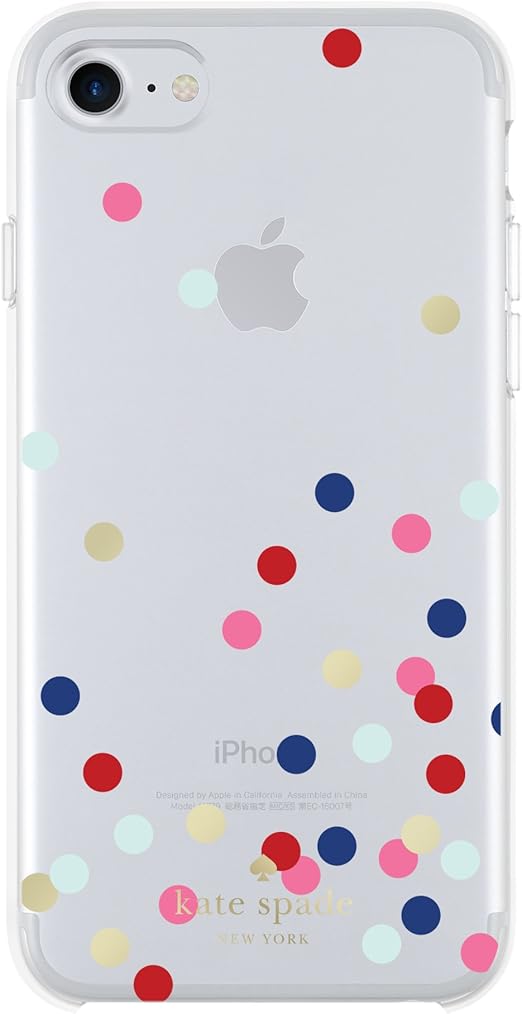 Amazon Com Kate Spade New York Phone Case For Apple Iphone 8 And Iphone 7 Protective Hardshell Phone Cases With Slim Design Drop Protection Confetti Dot Multi