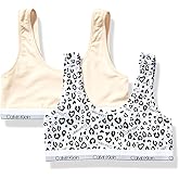 Calvin Klein Kids Girls' Modern Cotton Bralette 2-Pack