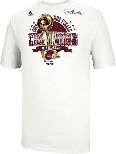 Adidas Miami Heat 2013 Nba Champions Trophy T Shirt Amazon Co Uk Sports Outdoors