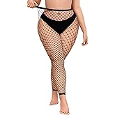 Avidlove Fishnet Stockings Footless High Waist Fishnets Tights Pantyhose for Women