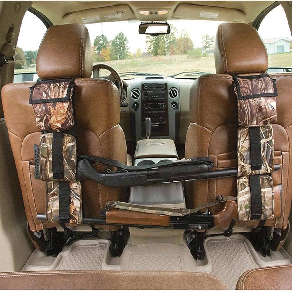 Front Seat Storage Gun Sling Bag Car Seat Back Shotgun Rifle Rack Case Hunting Gun Holsters Pistols Organizer with Pockets: Automotive