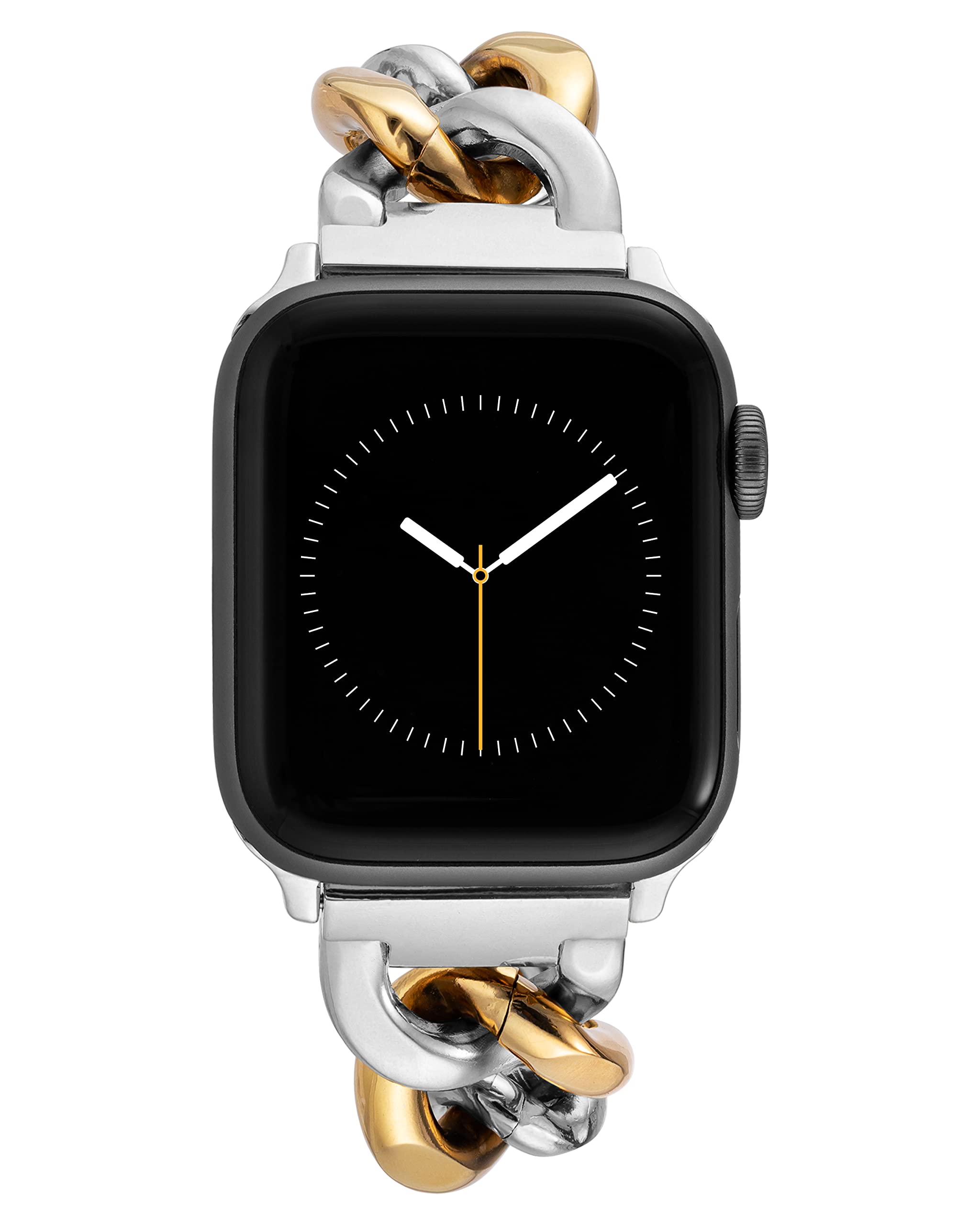 Anne Klein Fashion Chain Bracelet for Apple Watch, Secure, Adjustable, Apple Watch Replacement Band, Fits Most Wrists