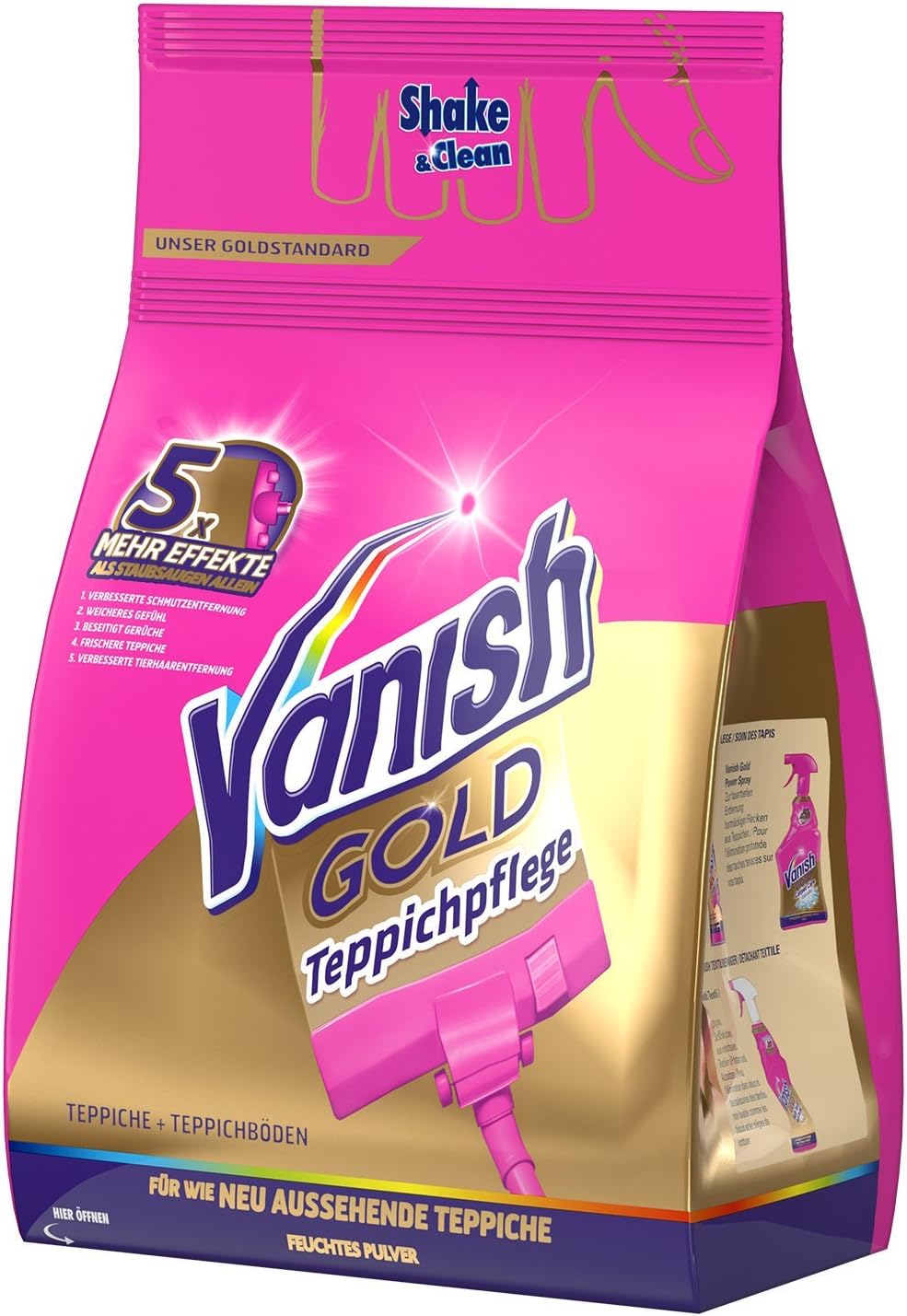 Vanish Gold Power Pulver Clean Fresh Grossflachen Teppichreiniger