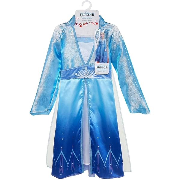 Amazon.com: Party City Frozen 2 Elsa Travel Halloween Costume for Girls,  Disney, Frozen 2, Small (4-6), with Attached Cape : Clothing, Shoes &  Jewelry