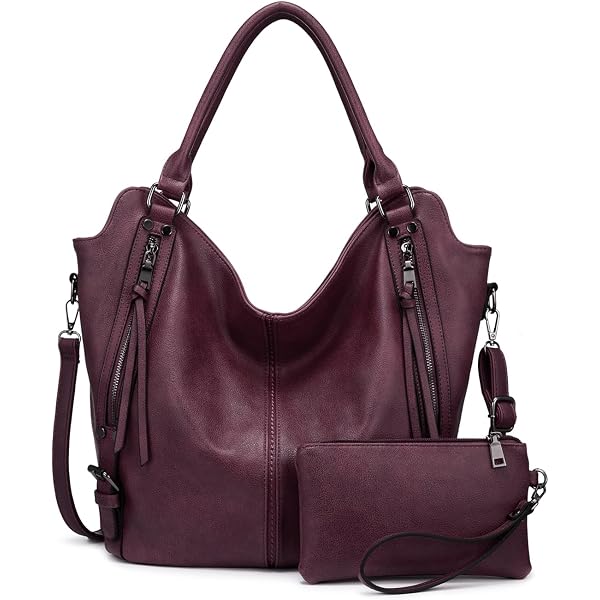 Women's Crossbody Bag & Wallet Set – Large Hobo Purse PU Leather Shoulder Tote