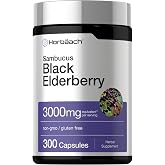 Horb&auml;ach Black Elderberry | 300 Capsules | Sambucus Supplement | Non-GMO &amp; Gluten Free