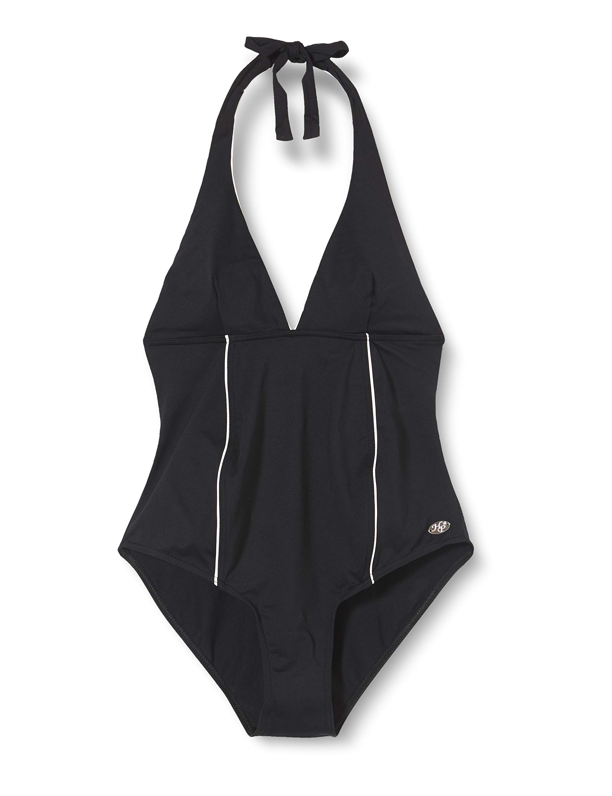 Haute Pression Women's Am02 Maternity Swimsuit, Black (Black/White), 12