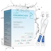 3% Hyaluronic Acid Serum for Face, Anti-Aging Hydrating Serum with 20,000 ppm Ceramide NP & 10,000ppm Acetyl Hexapeptide-8, Korean Skincare ultra hydrating serum, turm Skin/Sensitive Skin(1.5 ml*30)