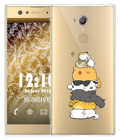 Sunrive Für Sony Xperia XA2 Ultra Hülle Silikon, Transparent Handyhülle Schutzhülle Etui Case Backcover für Sony Xperia XA2 U