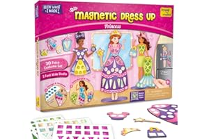 Imagimake DIY Magnetic Dress-Up Princess |Pretend Play Magnetic Toys for Kids | 30 Magnetic Dresses & Accessories | Interchange & Create Unlimited Outfits | Fun Christmas Gifts for Girls Age 3-5-8-10