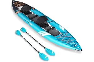 ANNTU Inflatable Kayak, Lightweight and Durable Foldable Kayak, Blow Up Kayak, Kayaks for Adults Paddling on Rivers, Lakes and Coastal Waters