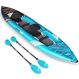 ANNTU Inflatable Kayak 2 Person, Lightweight and Durable Tandem Kayak, Blow Up Kayaks for Adults - Unleash The Joy of Tandem Paddling on Rivers, Lakes and Coastal Waters