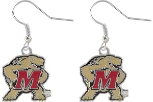 aminco NCAA Unisex Adult NCAA Logo Dangler Earrings