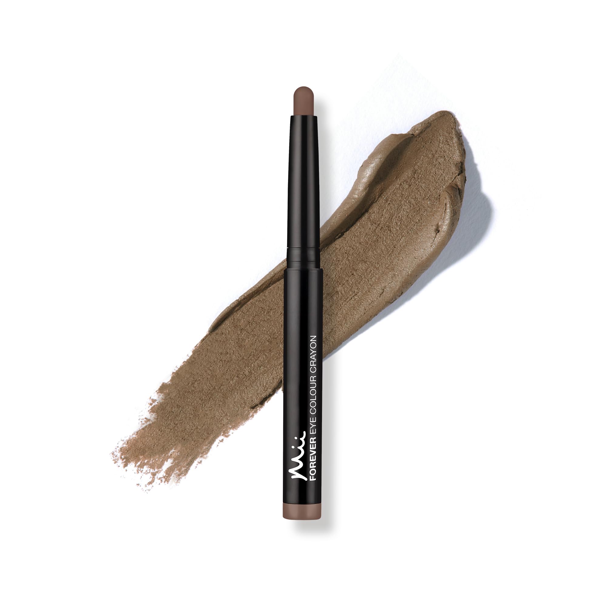 Mii Cosmetics Forever Eye Colour Crayon | Long-Lasting Cream Eyeshadow Stick | Highly Pigmented & Crease-Resistant | Multipurpose to Shape, Define, & Line Eyes | Matte Neutral Hazelnut Brown | Mocha
