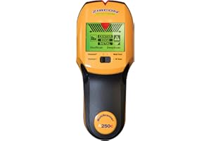 Zircon MultiScanner A250c All-In-One Stud Finder/Metal Detector/Live AC Wire Detection and Scanner