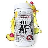 5% Nutrition FullAF Pre-Workout | Stim-Free with Massive Pumps | L-Citrulline, L-Taurine, Nitrosigine, GlycerSize (Beach Blast)