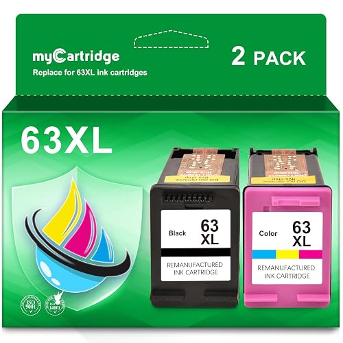 Compatible HP 63XL F6U61AN F6U62AN Ink Cartridge - 2Pack