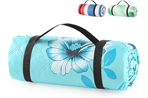 ANJ Outdoors (2025 Upgrade) Extra Large Waterproof Picnic Blankets | Foldable Sandproof Beach Blanket N Outdoor Blanket | 5-Layer Machine Washable Soft Picnic Mat for Camping, Grass, Park N Stadium