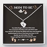 LOTUS-A Mom To Be Gift - Baby Feet Pendant Necklace