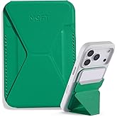 MOFT Magnetic Wallet Stand Compatible with iPhone 17/16/15/14/13/12 Series, Angle Adjustment Magsafe Compatible MOVAS Phone Stand, Oz Green