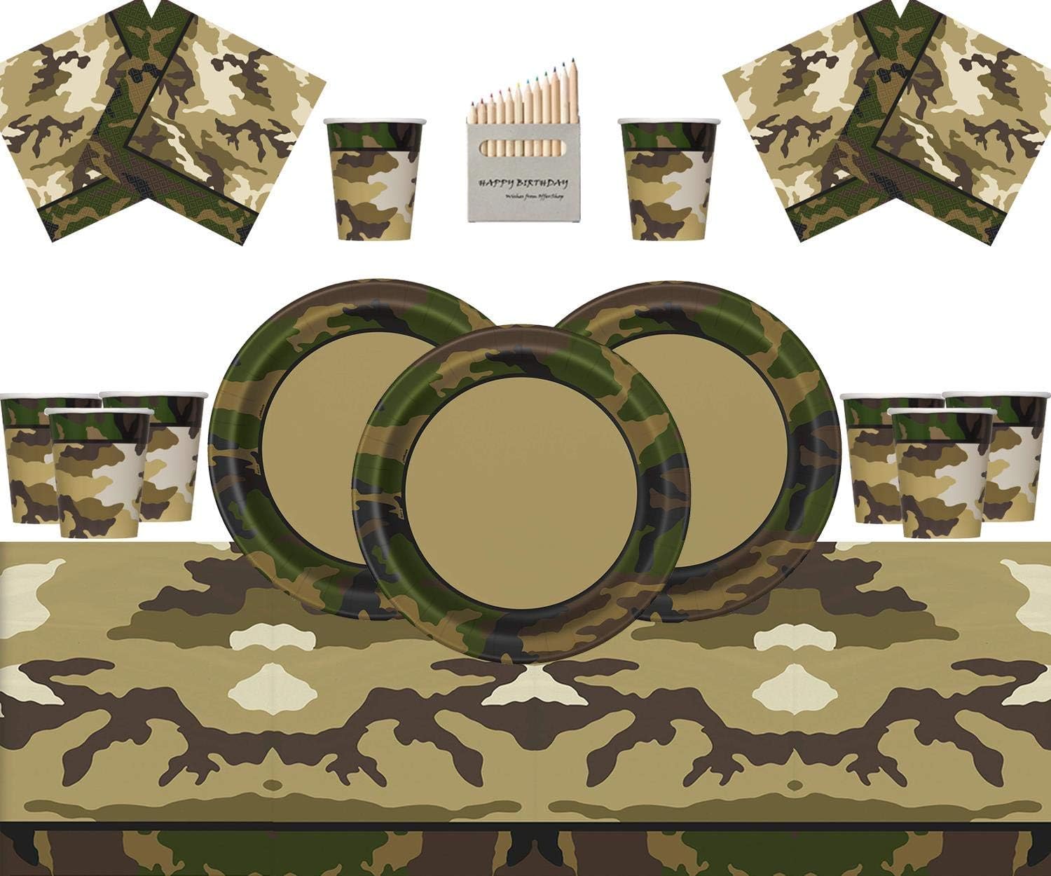 Military Camouflage Party Supplies Army Party Decorations Camo Party