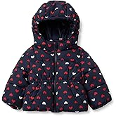 Amazon Essentials x Sofia Grainge Girls' Water-Resistant Hooded Puffer Jacket