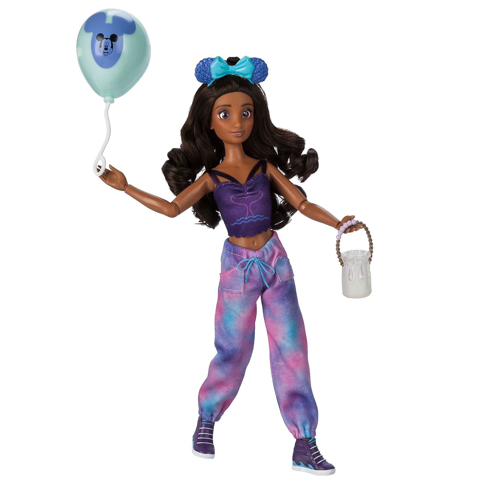 Disney Store Official ily 4EVER Doll Inspired by Ariel, The Little Mermaid, 28cm/11”, Fully Posable Toy with Accessories - Headband, Shell Necklace, Sunglasses and Purse, Suitable for Ages 3+