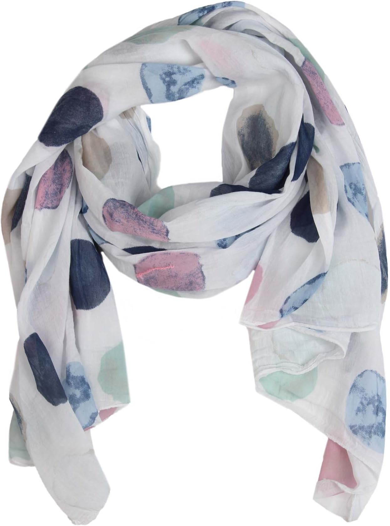 Cashmere DreamsSilk scarf for ladies with dot print of Zwillingsherz/Elegant accessory for women also as a scarf/silk scarf/scarf/shoulder cloth or cover cloth used