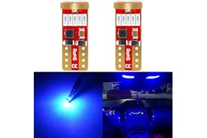 PHINLION 194 LED Blue Bulbs, Super Bright 168 2825 175 T10 Wedge LED Non Polarity Replacement Lamps for Car Interior Dome Map Reading Door Courtesy Parking License Plate Lights