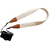 UNIKSTRAP Original Design Personalized Adjustable Camera Strap Cream Graceful & Vintage Lace, Fit for Canon Nikon Sony Olympus Interchangeable Lens Digital Camera/DSLR etc.