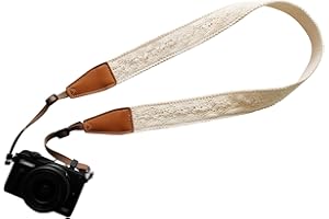 UNIKSTRAP Original Design Personalized Adjustable Camera Strap Cream Graceful & Vintage Lace, Fit for Canon Nikon Sony Olympus Interchangeable Lens Digital Camera/DSLR etc.