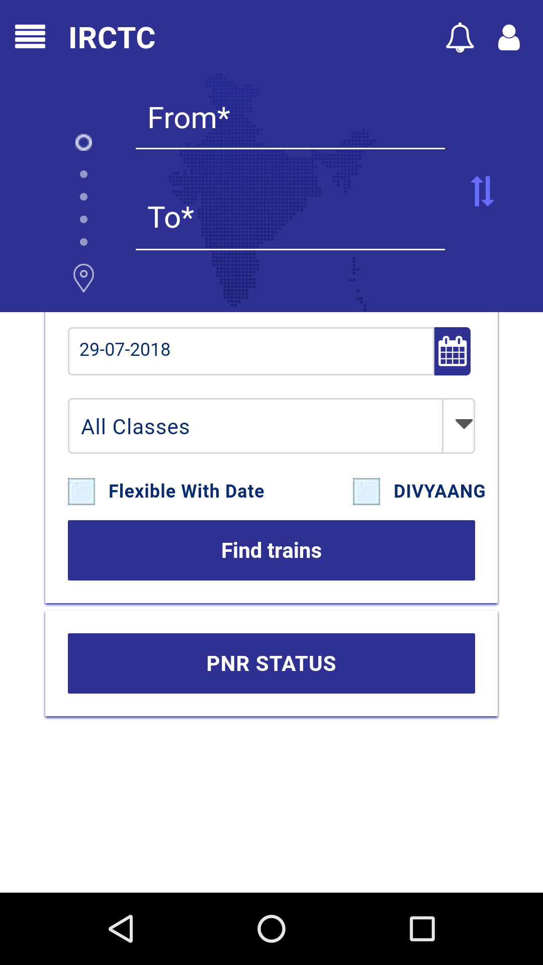 New Train Ticket Booking for Android