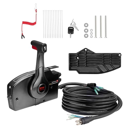 Lever Remote Control Mophorn Boat Throttle Control 881170A15 for Mercury Side Mounted ...