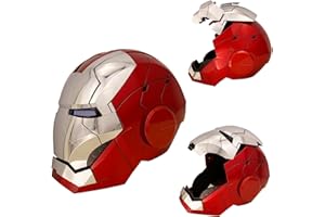 ATOKNG Iron-Man MK 5 Wearable Electronic Helmet: Voice & Remote Controlled, Perfect Super Hero Mask,Can Cosplay and Collectible Figures for Man and Teen-Ideal Gift for Halloween&Birthdayand&Christmas
