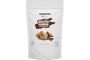 mGanna Pure Mulethi/Licorice/Glycyrrhiza Glabra Powder for Health and Skin Care and Cosmetic Formulations 227 GMS / 0.5 LBS