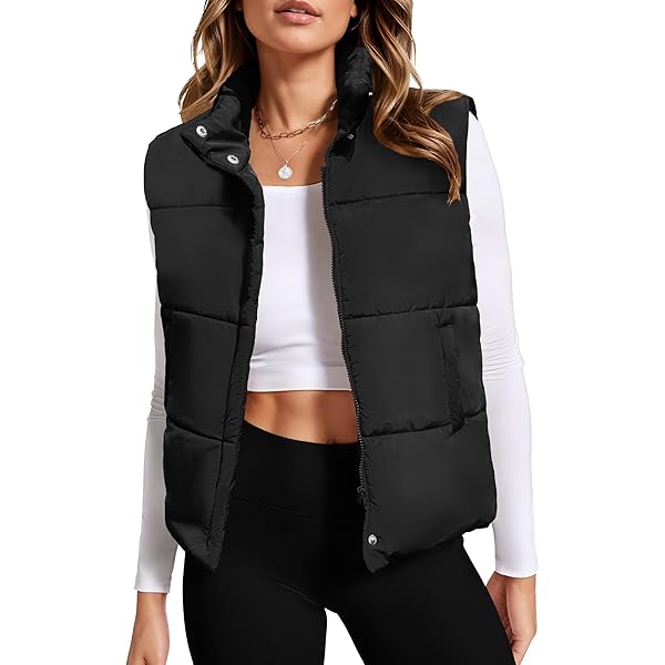 Amazon.com: Women's Casual Down Vest Zip Up Button Down